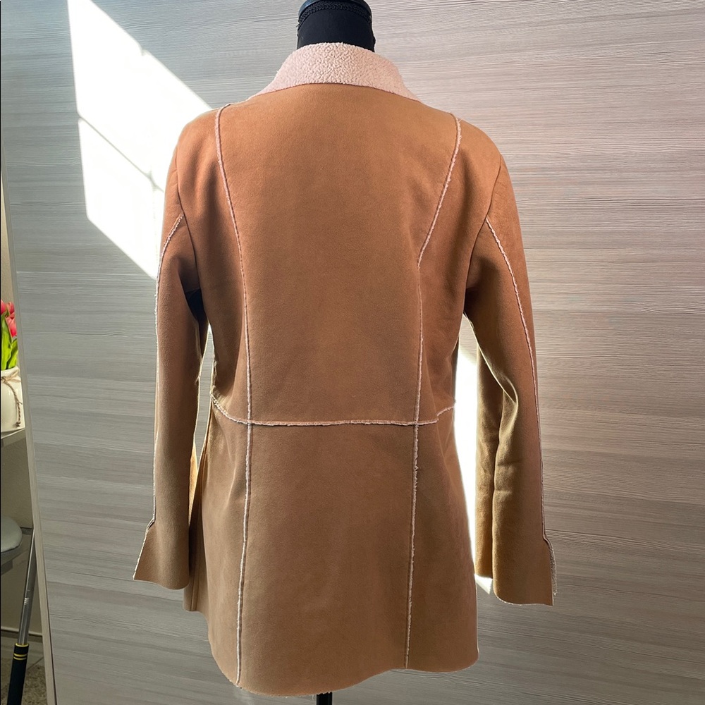 CAbi Faux Suede/Shearling Jacket Medium - Picture 3 of 8
